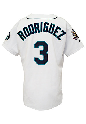 1995 Alex Rodriguez Seattle Mariners Game-Used Rookie Home Jersey