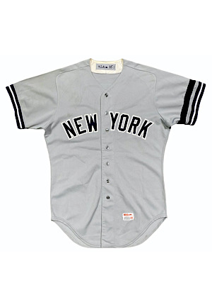 10/6/1985 Phil Niekro New York Yankees "300th Win" Game-Used Road Jersey (Photo-Matched & Graded 10)