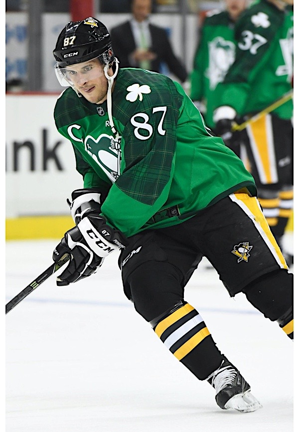 Pittsburgh Penguins St. Patrick's Day auction - Sidney Crosby