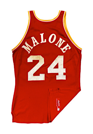 1980-81 Moses Malone Houston Rockets NBA Playoffs Game-Used Road Jersey (Rare Armband • Apparent-Match)