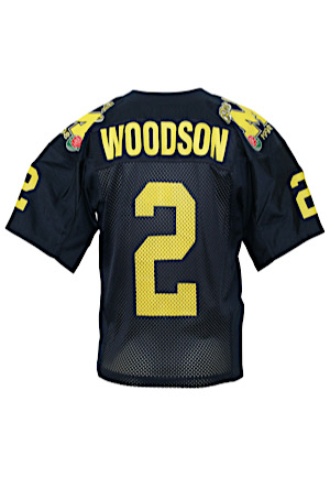 1997 Charles Woodson Michigan Wolverines Game-Used Jersey (Heisman Trophy Season • Patched & Prepped For Rose Bowl)