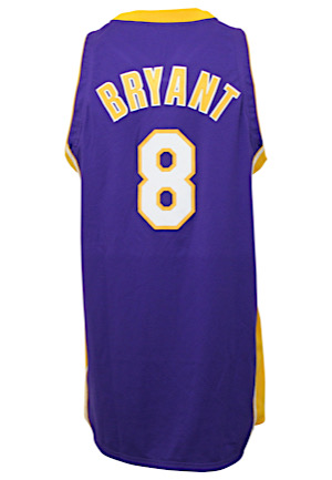 2000-01 Kobe Bryant Los Angeles Lakers Game-Used Road Jersey (Championship Season)