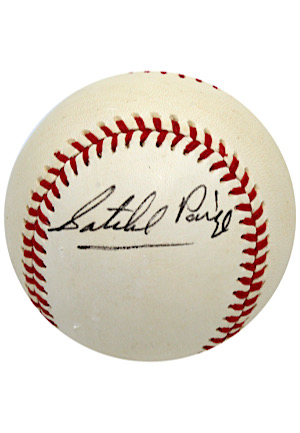 High Grade Satchel Paige Single-Signed ONL Baseball (PSA/DNA)