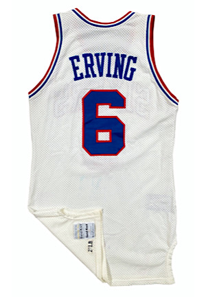 1986-87 Julius "Dr. J" Erving Philadelphia 76ers Game-Used Home Jersey (Sourced Directly From His Son • Graded 10 • Final Season)