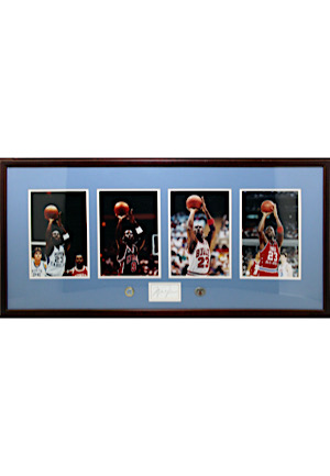 Michael Jordan Autographed Framed "Free Throws" Photo Display (Full JSA • Great Provenance Direct From Photographer)