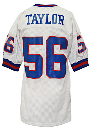 Mid 1980s Lawrence Taylor New York Giants Game-Used Road Jersey (MEARS A10 • Team Repairs)