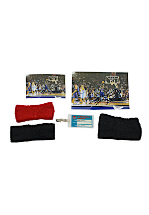 Michael Jordan Game-Used Armbands (3)(Courtside Photographer LOA & Credential)