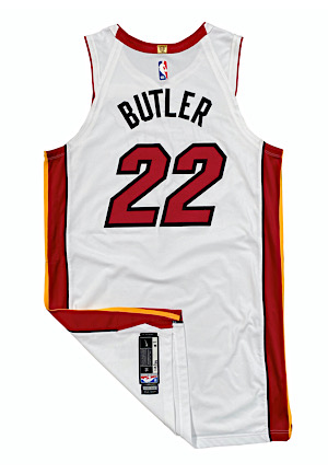 10/29/2019 Jimmy Butler Miami Heat Game-Used Home Jersey (MeiGray LOA • Photo-Matched • First Heat Jersey)