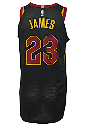 2017-18 LeBron James Cleveland Cavaliers Game-Used Alternate Jersey