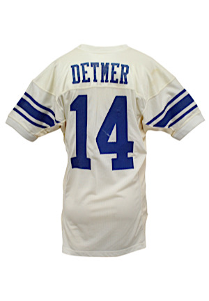1990 Ty Detmer BYU Cougars Game-Used & Autographed Home Jersey (Heisman Trophy Season)