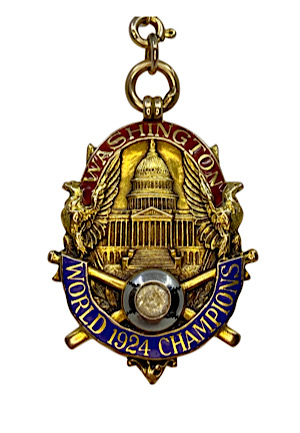 1924 Washington Senators World Championship Medallion Presented To "The Clown Prince of Baseball" Al Schacht (Very Rare • Family LOA)