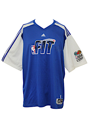 Circa 2011 Andrew Bynum Los Angeles Lakers Player-Worn & Autographed "NBA Fit" Shooting Shirt (Lakers LOA)