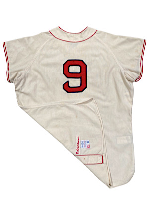 1966 Ted Williams Boston Red Sox Coaches-Worn Home Flannel Jersey (MEARS A9 • Impeccable Condition)