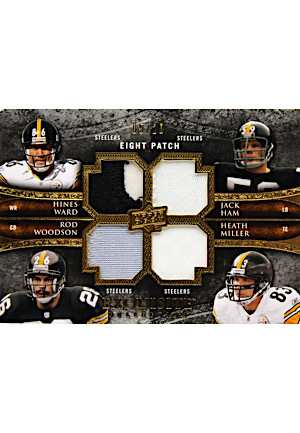 2009 Upper Deck Exquisite Collection Eight Patch Pittsburgh Steelers (UDA • 5/20)