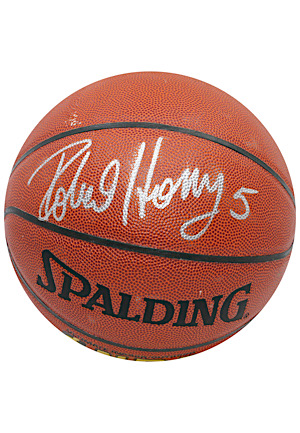 Robert Horry Autographed Spalding Basketball (Lakers LOA)