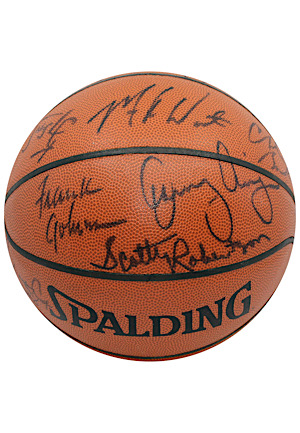 1992-93 Phoenix Suns Team-Signed Basketball (NBA Finals Season)