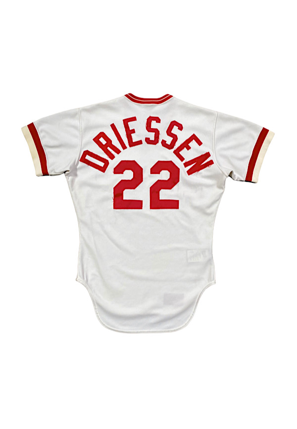 Lot Detail - 1982 Dan Driessen Cincinnati Reds Game-Used Home Jersey