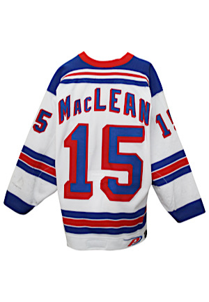 1999-00 John MacLean New York Rangers Game-Used Home Jersey (Rangers & MeiGray LOAs)