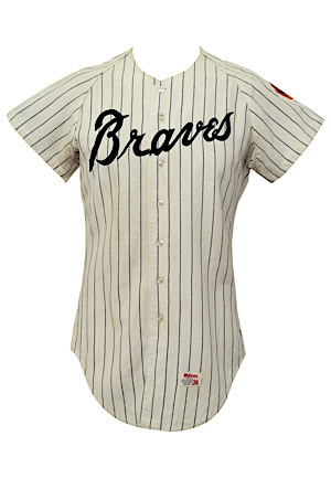1970 Gil Garrido Atlanta Braves Game-Used Home Flannel Jersey