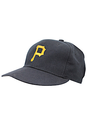 Late 1980s Barry Bonds Pittsburgh Pirates Game-Used & Autographed Cap