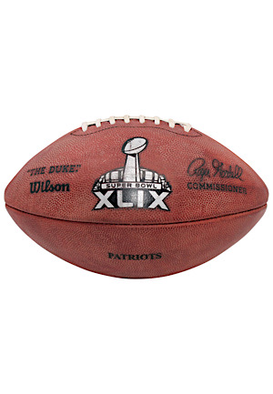 2015 Rob Gronkowski New England Patriots Autographed Super Bowl XLIX Football