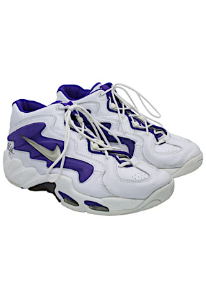 Circa 2000 John Stockton Utah Jazz Game-Used & Dual-Autographed Shoes (Ball Boy LOA)