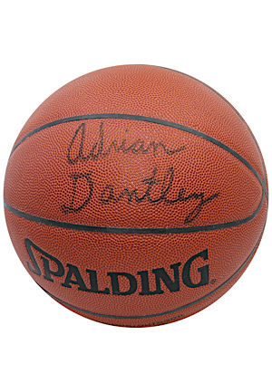 Adrian Dantley Autographed Spalding Basketball (Ball Boy LOA)