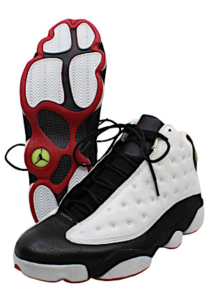 1997-98 Michael Jordan Chicago Bulls Game-Used Air Jordan XIII Shoes (Championship Season)