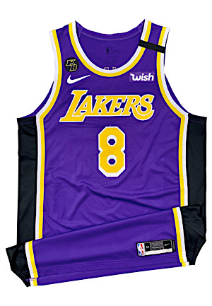 Kobe Bryant Los Angeles Lakers LE 8/24 Tribute Jersey NBPA Gift To Active Players (NBPA LOA)