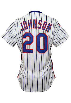 1990 Howard Johnson New York Mets Game-Used Home Run Home Jersey (Photo-Matched & Graded 10)