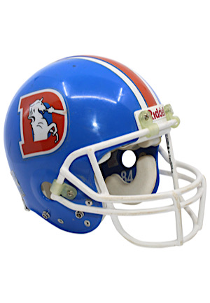Early 1990s Shannon Sharpe Denver Broncos Game-Used Helmet (MEARS LOA)