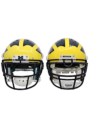 University Of Michigan Wolverines Helmets (2)