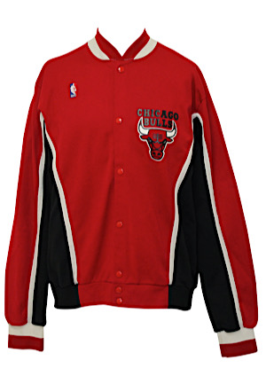 Late 1980s Chicago Bulls Player-Worn Warm-Up Suit & Jacket (3)