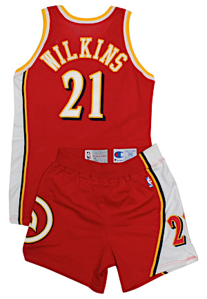 1992-93 Dominique Wilkins Atlanta Hawks Pro-Cut Uniform (2)