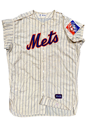 1962 Gil Hodges New York Mets Game-Used Home Flannel Jersey (Photo-Matched To His First Mets Jersey From The Franchises Inaugural Season)