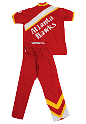 1989-90 Moses Malone Atlanta Hawks Player-Worn Warm-Up Suit (2)