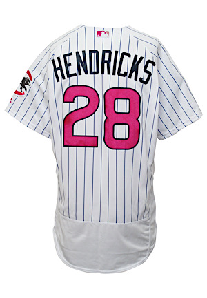 2016 Kyle Hendricks Chicago Cubs Game-Used "Mothers Day" Home Jersey (MLB Authenticated)