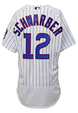 2020 Kyle Schwarber Chicago Cubs Game-Used Home Jersey (MLB Authenticated)