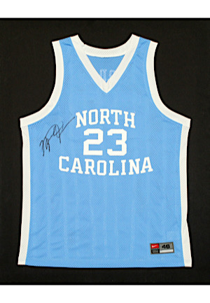 Michael Jordan North Carolina Tar Heels Autographed Jersey (Ball Boy LOA)
