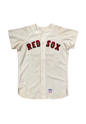 1971 Eddie Kasko Boston Red Sox Manager Worn Home Flannel Jersey