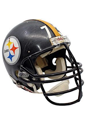 Mid 1980s Craig Wolfley Pittsburgh Steelers Game-Used Helmet