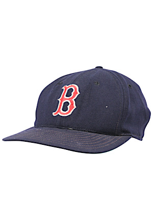 Circa 1981 Dennis Eckersley Boston Red Sox Game-Used Cap