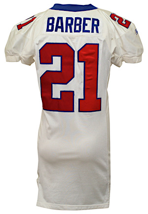 2001 Tiki Barber New York Giants Game-Used Road Jersey (MEARS A10)