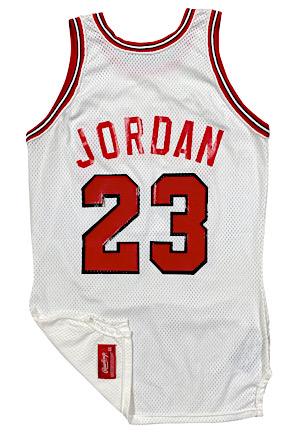 1985-86 Michael Jordan Chicago Bulls Game-Used Home Jersey (Only Known Second Year MJ)