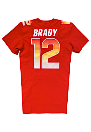 2017 Tom Brady New England Patriots Game-Issued Pro Bowl Jersey (PSA/DNA)