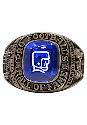 1963 Bronko Nagurski Pro Football Hall Of Fame Salesman Sample Ring (PSA/DNA)
