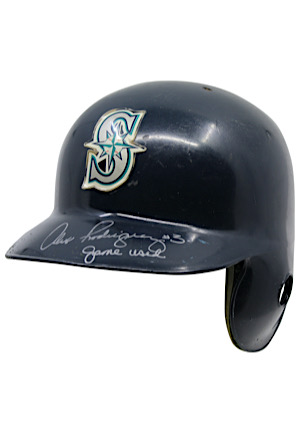 1994 Alex Rodriguez Seattle Mariners True-Rookie Game-Used & Autographed Helmet (ARod LOA • Inscribed "Game Used")
