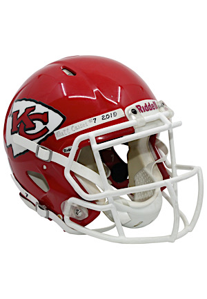 2010 Matt Cassel Kansas City Chiefs Game-Used Helmet (Multiple Photo-Matches • Originally Sourced From The Chiefs)