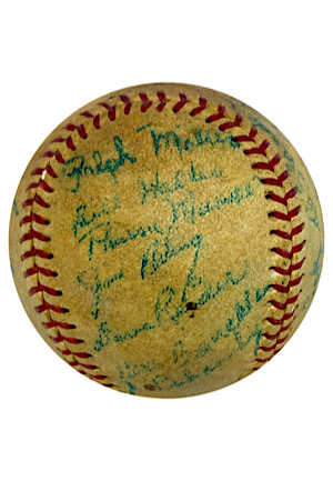 1969 Thurman Munson Minor League Signed Baseball (Earliest Known • Full JSA)