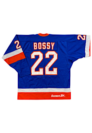 1981-82 Mike Bossy New York Islanders Game-Used Road Jersey (Repairs • Byrons Hockey Land LOA)